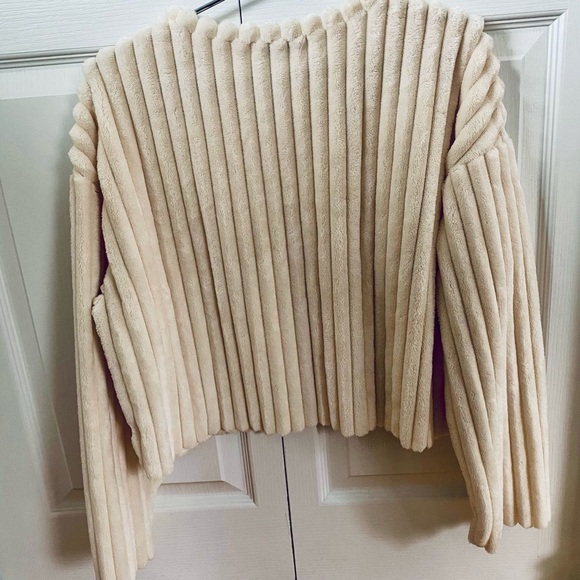 Zara Trafaluc Hot Chocolate Super Soft Ribbed Sweater - Picture 2 of 5